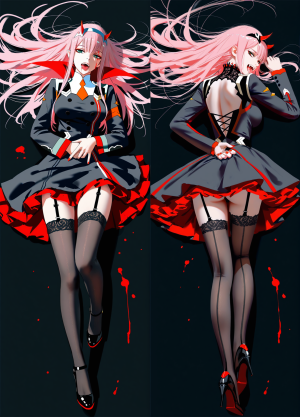 Дакимакура 002 Милый во Франксе Зеро Ту Zero Two 
