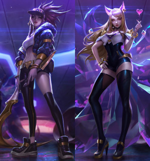 Дакимакура Ahri Akali League of Legends