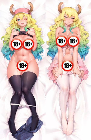 Дакимакура Kobayashi-san Quetzalcoatl: Лукоа голая 18+