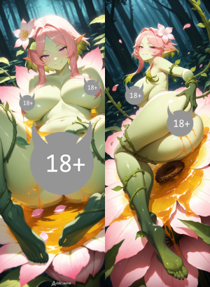 Дакимакура Alraune | Monster Girl Encyclopedia (MGE) 18+