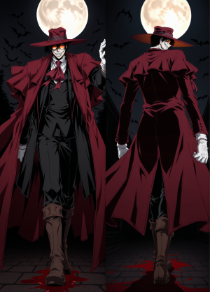Дакимакура Alucard - Hellsing Хеллсинг