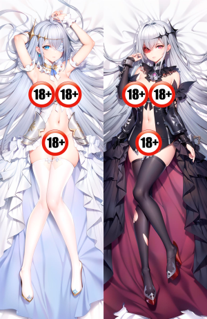 Дакимакура Azur Lane Emden Голая 18+
