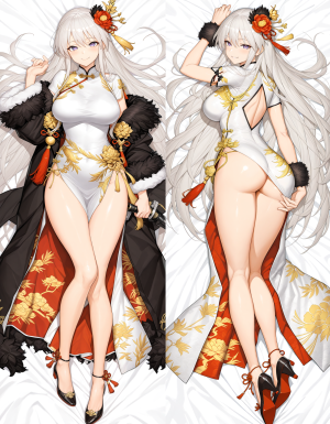 Дакимакура Enterprise - Azur Lane Santas China Dress