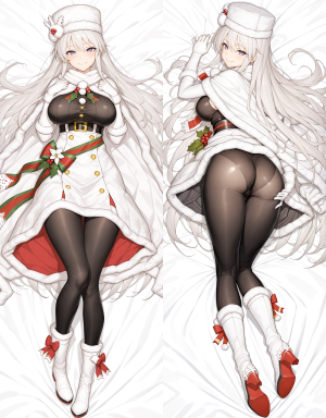 Дакимакура Enterprise - Azur Lane Santas Costume