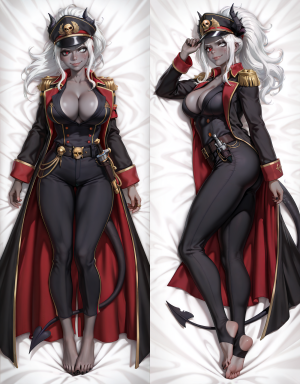 Дакимакура Helltaker Judjment | Warhammer 40K Commissar Uniform