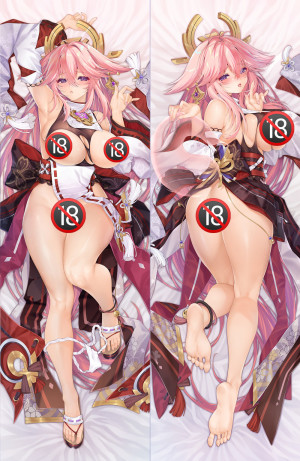 Дакимакура Genshin Yae Miko 18+