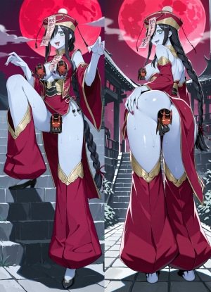 Дакимакура Jiangshi | Monster Girl Encyclopedia (MGE) 18+