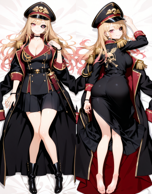 Дакимакура Китагава Марин | Warhammer 40K Commissar Uniform