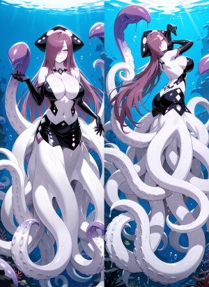 Дакимакура Kraken | Monster Girl Encyclopedia (MGE)