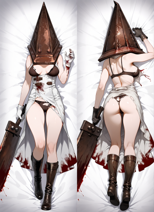 Дакимакура Пирамидоголовая Pyramidhead Resident Evil