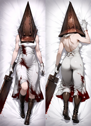 Дакимакура Пирамидоголовая Pyramidhead Resident Evil
