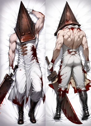 Дакимакура Пирамидоголовый Pyramidhead Resident Evil