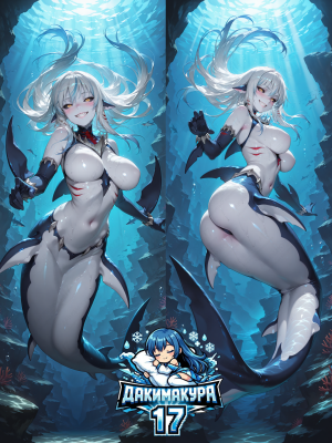 Дакимакура Mershark | Monster Girl Encyclopedia