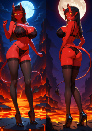 Дакимакура Meru the Succubus