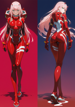 Дакимакура 002 Милый во Франксе Darling Zero Two