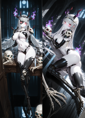 Дакимакура Skeleton Girl | Monster Girl Encyclopedia (MGE)