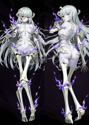 Дакимакура Skeleton Girl | Monster Girl Encyclopedia (MGE)