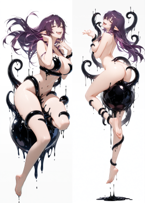 Дакимакура Тёмная Материя - Monster Girl Encyclopedia