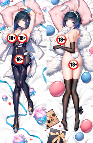Дакимакура Genshin Impact Yelan2 Голая 18+