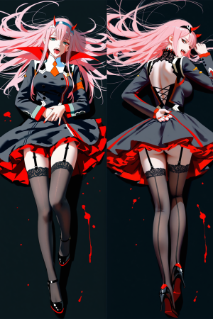 Дакимакура 002 Милый во Франксе Зеро Ту Zero Two 