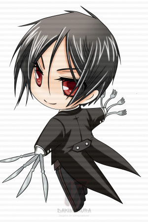 Чиби-подушка Sebastian Michaelis 3