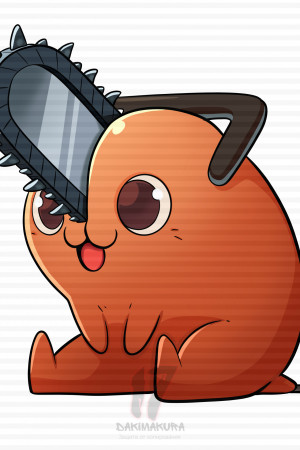 Чиби-подушка Pochitta Chainsaw Man
