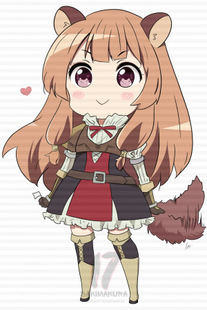 Чиби-подушка Raphtalia shield hero