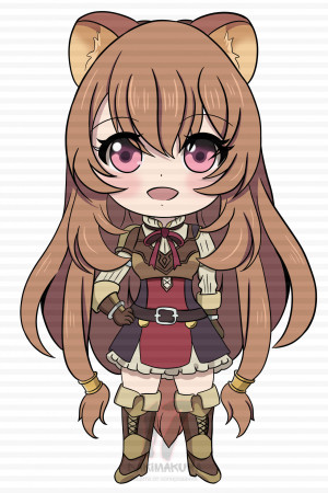 Чиби-подушка Raphtalia shield hero 2