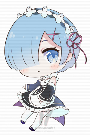 Чиби-подушка Rem Re Zero