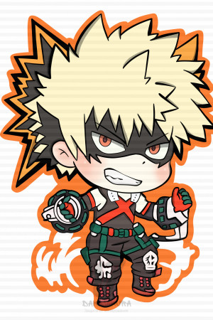 Чиби-подушка Bakugo Katsuki My Hero Academia