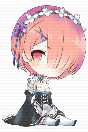 Чиби-подушка Ram Re Zero