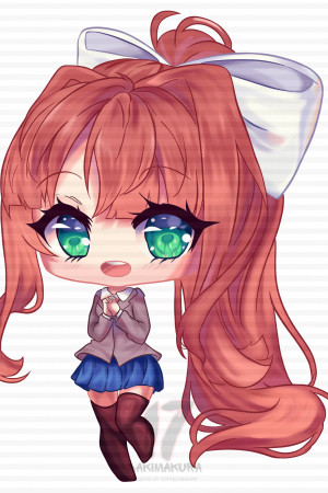 Чиби-подушка Monika Doki-Doki