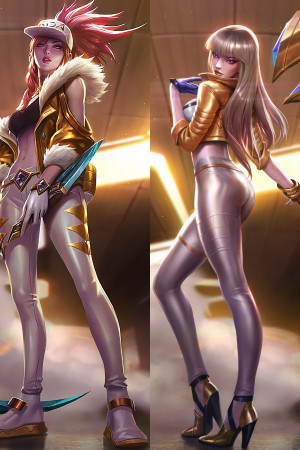 Дакимакура League of Legends Akali Kaisa