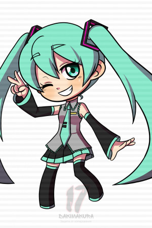 Чиби-подушка Hatsune Miku
