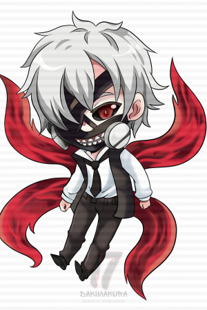 Чиби-подушка Kaneki Ken Tokyo Ghoul 3