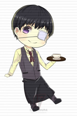 Чиби-подушка Kaneki Ken Tokyo Ghoul 4 