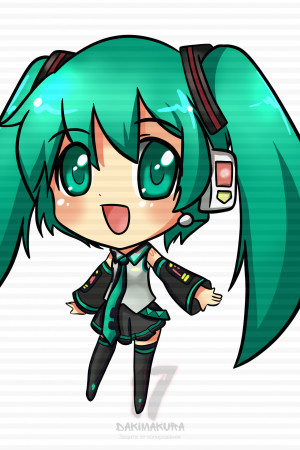 Чиби-подушка Hatsune Miku 2