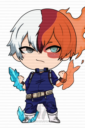 Чиби-подушка Shoto Todoroki My Hero Academia 2