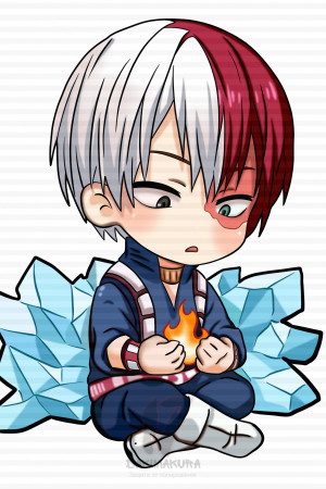 Чиби-подушка Shoto Todoroki My Hero Academia 3