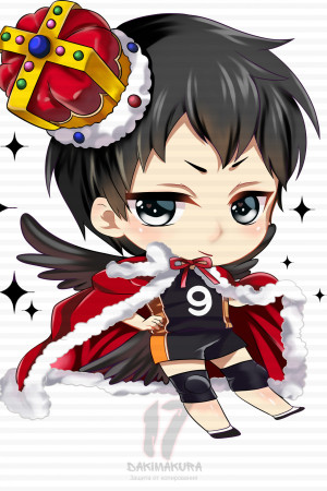 Чиби - подушка Tobio Volleyball