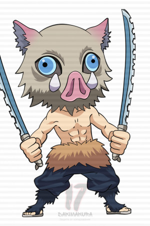 Чиби-подушка Hashibira Inosuke Demon Slayer