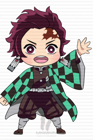 Чиби-подушка Kamado Tanjiro Demon Slayer 2