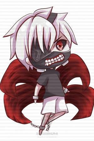 Чиби-подушка Kaneki Ken Tokyo Ghoul 6