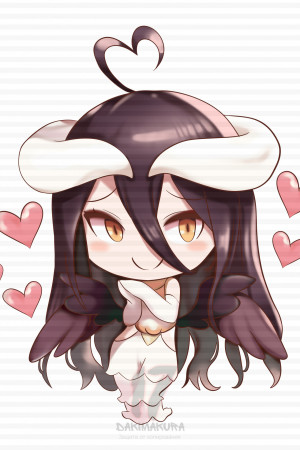Чиби-подушка Albedo Overlord