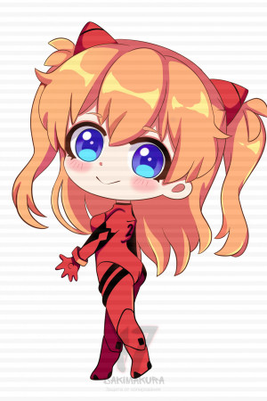 Чиби-подушка Asuka Sohryu Evangelion