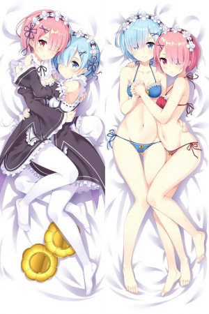 Дакимакура Re Zero 1 Rem and Ram  