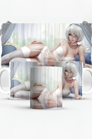 Кружка Nier Automata 2b