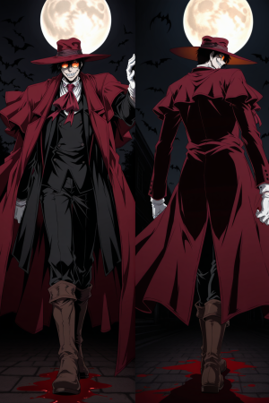 Дакимакура Alucard - Hellsing Хеллсинг