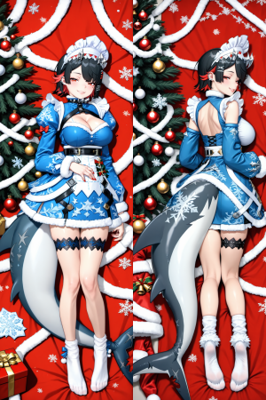 Дакимакура Эллен Джо Новый Год Снегурочка