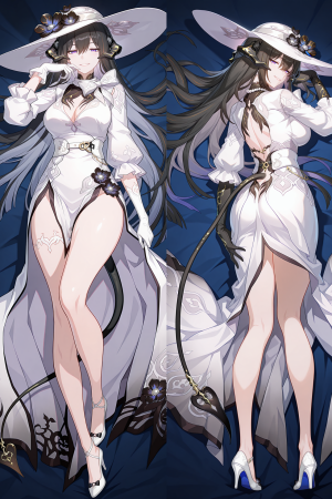 Дакимакура Георгина Dahlia (Constance) | Honkai Star Rail